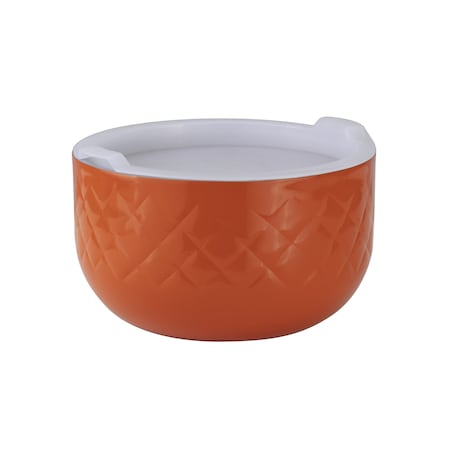 Bon Chef Diamond Coll Cold Wave Bowl Inc. Cover   7 1/8" Dia X 4 1/16" H  1 Qt 20 Oz 9318DIORANGE